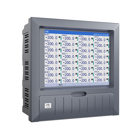 5500jcjc线路检测MIK-R8000D 1-40路 10.4英寸 彩屏 无纸记录仪 USB